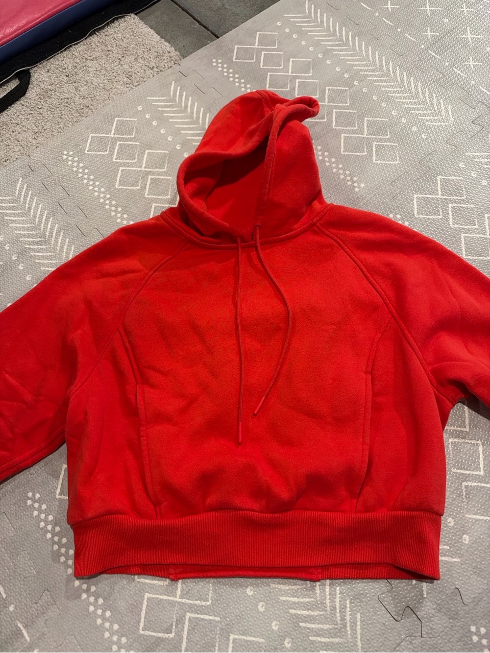 FLX Women's Red Hooded Pullover Sweater - Casual Cozy Hoodie